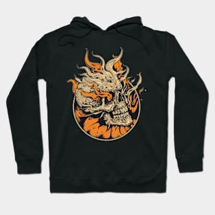 skull fire Hoodie